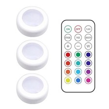 LED Closet Lights Operated Wardrobe Night Lamp Touch Light Remote Control Set UK