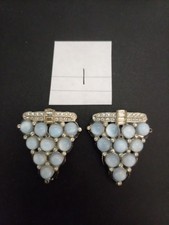 ANTIQUE Moonstone ART DECO Decorative Dress Clip Scarf Clip 1920s ???