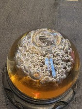 Vintage Murano Amber Art Glass