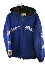 JOE BROWNS Blue Jacket size M Mens Full Zip Knitwear Lined Casual Outdoors