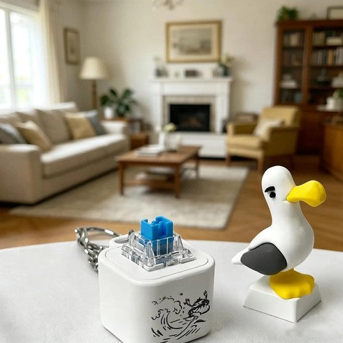 Seagull mine keychain - seagull,
