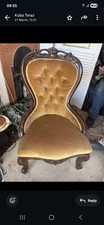 Carved walnut framed victorian