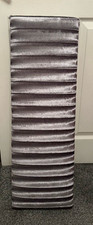 Grey Pleated Wooden Curtain Pelmet  -  82 x 27 cm