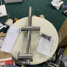 Slider Riser Rail Bracket Adjustable Shower Head Holder Pole Chrome