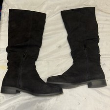 Graceland Deichmann Suede  Long Boots Shoes UK 4 Eu 37