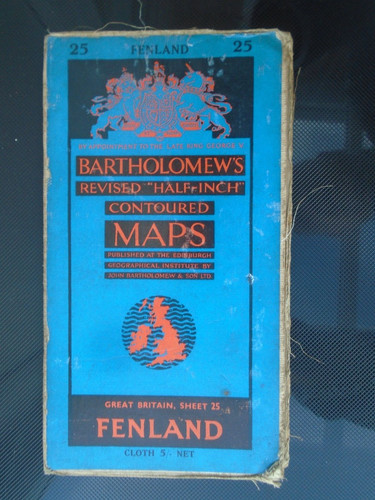 Cloth barts map ordnance - cloth, as