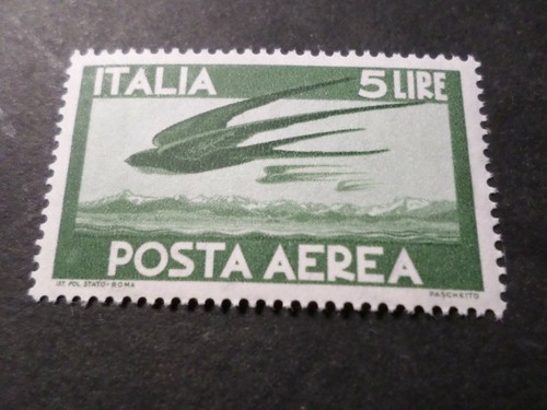 Italy 1945 air mail stamp - -,
