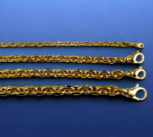 14k yellow gold - 14k, cable