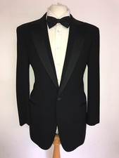 PAL ZILERI - Mens BLACK WOOL DINNER SUIT - 42 Reg - W34 L29 - NICE TUXEDO