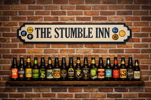 Personalised bar name bottle - bar,