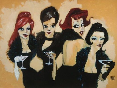 Todd white drinking boas - white,, 'drinking