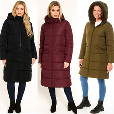 Womens Longline Puffer Jacket