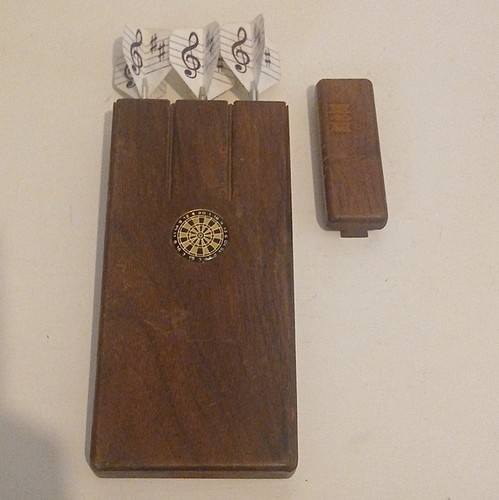 Vintage wooden dart holder - vintage,