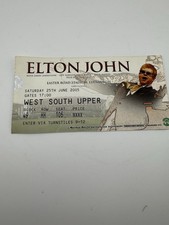 Elton John Concert Ticket 2005 Easter Road Stadium Edinburgh – Original Used