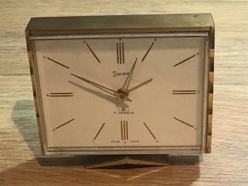 Swiza vintage alarm - vintage, clock