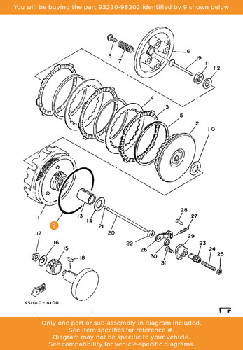 Yamaha ring 93210 98202 - yamaha, 93210-98202