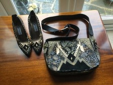 El Vaquero vintage shoes size 37.5 & matching shoulder bag