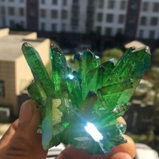 Natural Green Crystal Cluster
