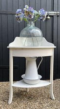 Painted Victorian Corner Washstand
