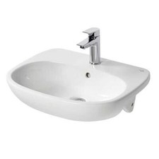 Ideal Standard Tesi Semi-Recessed Countertop Basin 550mm Wide - 1 Tap Hole