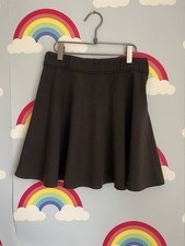 Girls F&F Black School Skirt