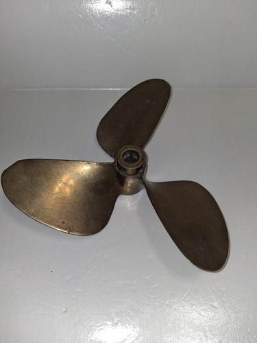 Vintage brass boat - brass, propeller