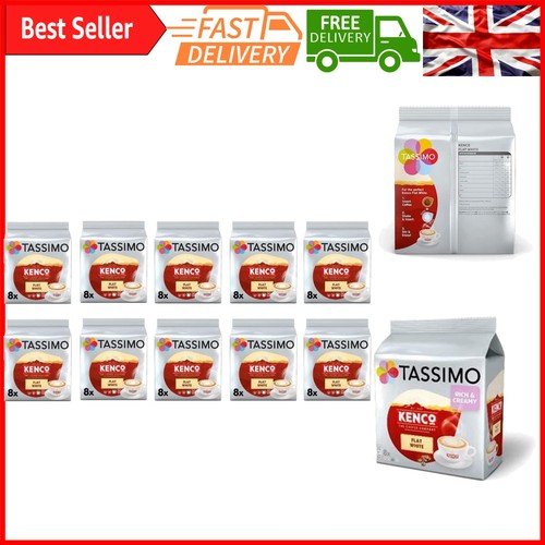 Kenco flat white coffee - white,