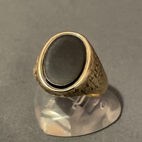 9ct onyx signet - signet, ring