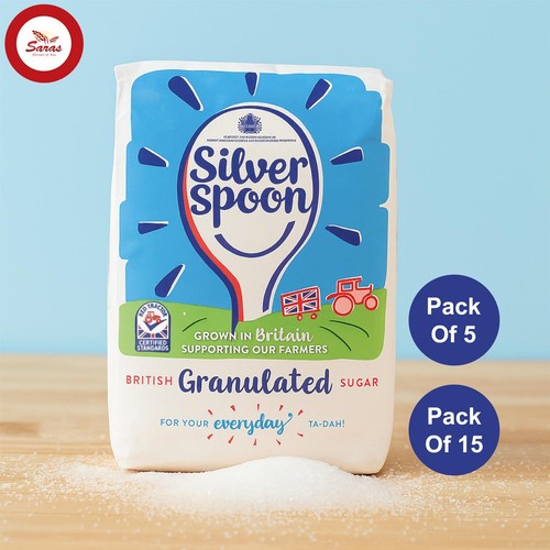 Silver spoon white - spoon, granulated