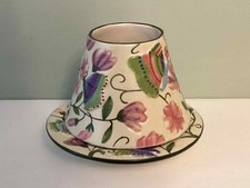 Yankee Candle Shade And Tray Small. Garden Butterfly Design -Excellent Condition