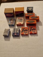 12 X Lovely Miniature Dolls House Cardboard Food Boxes