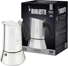 NEW BIALETTI Venus 235ml Stainless Steel Espresso Coffee Maker (Box Damaged)-Z03