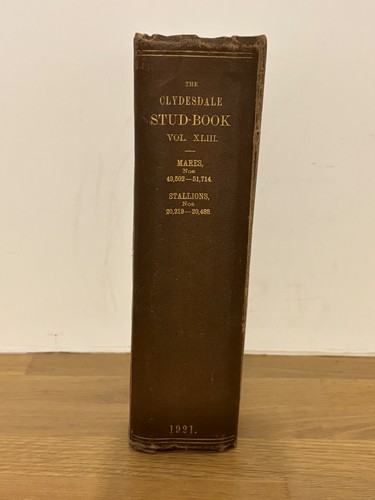Clydesdale stud book vol - clydesdale, 43