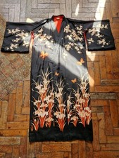 Vintage Ladies Japanese Floral Kimono