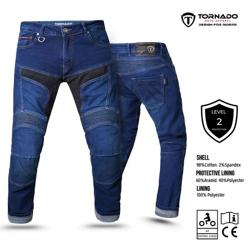 Mens motorcycle jeans - ukca, ce