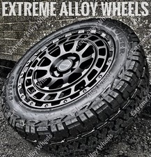 18" Black Swamper Alloy Wheels For Mercedes Sprinter 6x130 + All Terrain Tyres