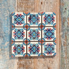 9 x  Ceramic Mexican Tiles