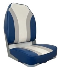 Blue grey white high back - /,