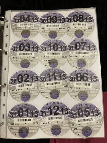 Old tax disc vintage - old,