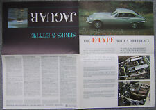 Jaguar E Type V12 5.3 Litre Series 3 1971-75 Original UK Foldout Sales Brochure