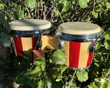 Striped Wood Percussion Drums with Key #SPR228