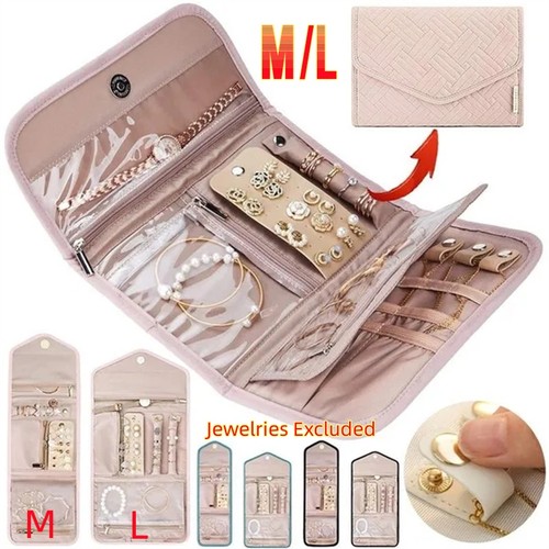 Foldable travel jewellery roll - travel,