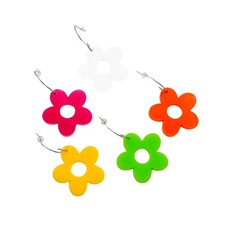 60s Retro Flower Earrings –