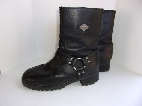 Harley davidson black leather - harley,