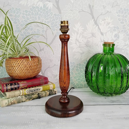 Vintage hand turned oak - hand, wooden