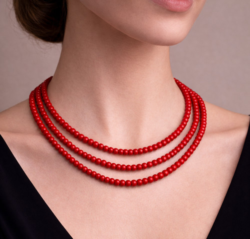 5mm genuine red - genuine, smooth