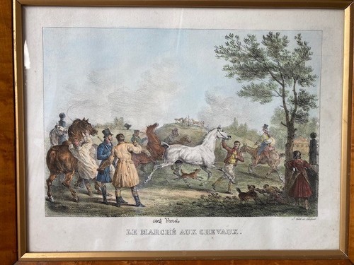 Antique lithograph carle - antique,