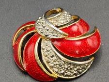 Vintage Enamel Rhinestone