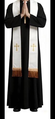 Mens vicar priest - priest, halloween