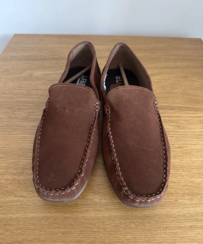 Fabric men brown suede - fabric,